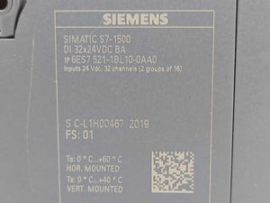 Siemens 6ES7521-1BL10-0AA0 Simatic S7-1500 Digital Input Module