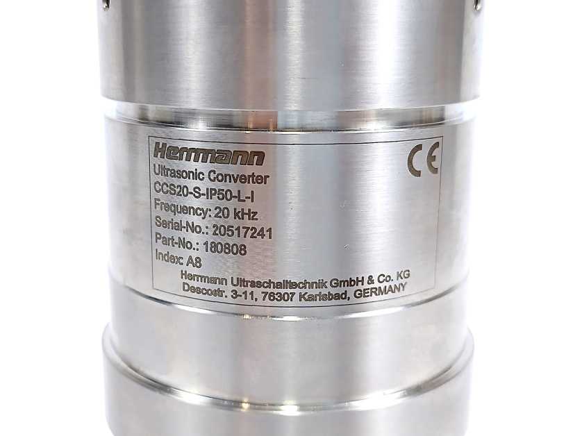 Herrmann 180808 CCS20-S-IP50-L-I Ultrasonic Converter 20kHz