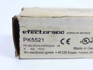 Ifm Electronic PK5521 Pressure Sensors PK-250-SFG14-PSPKG/US/ /W