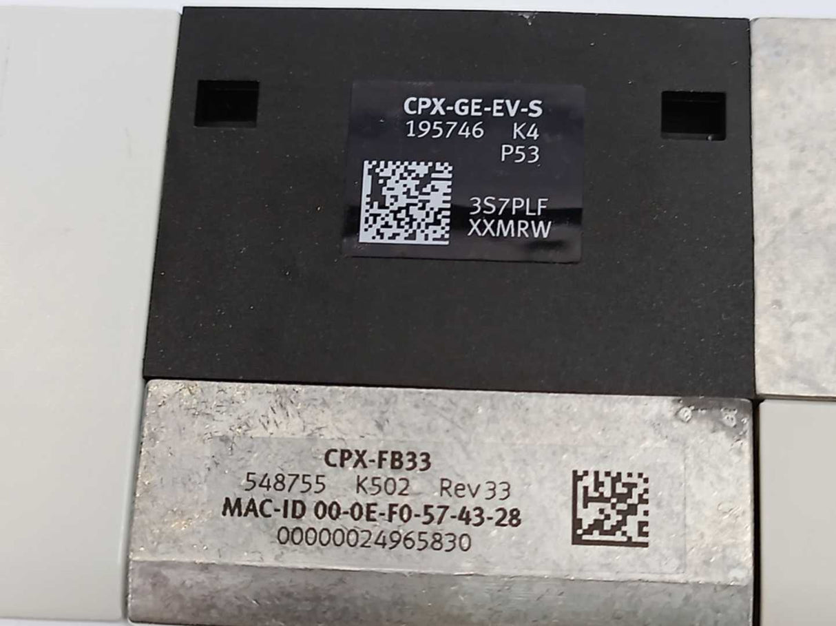 Festo 548755 CPX-FB33, Bus Node w/ 533369, 533360