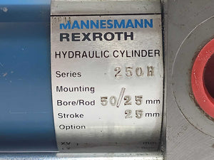 Mannesmann Rexroth Mecman 250H  Hydraulic Cylinder B: 50mm, R:25mm, S: 25mm,