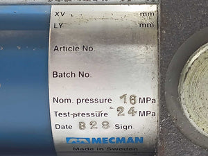 Mannesmann Rexroth Mecman 250H  Hydraulic Cylinder B: 50mm, R:25mm, S: 25mm,