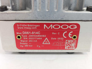 Moog D061-814C Rev. C, J09HOAM4HB2 Servo Valve
