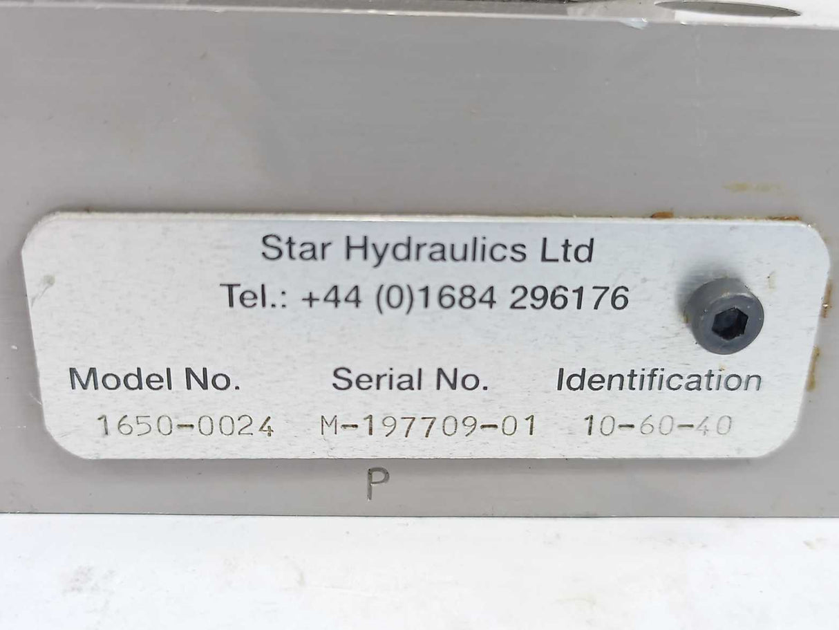 Star Hydraulics 1650-0024 Servo Valve 10-60-40