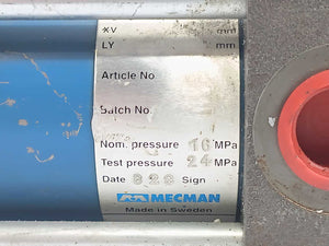 Mannesmann Rexroth Mecman 250 H , Hydraulic Cylinder B: 50mm, R: 25mm, S: 25mm,