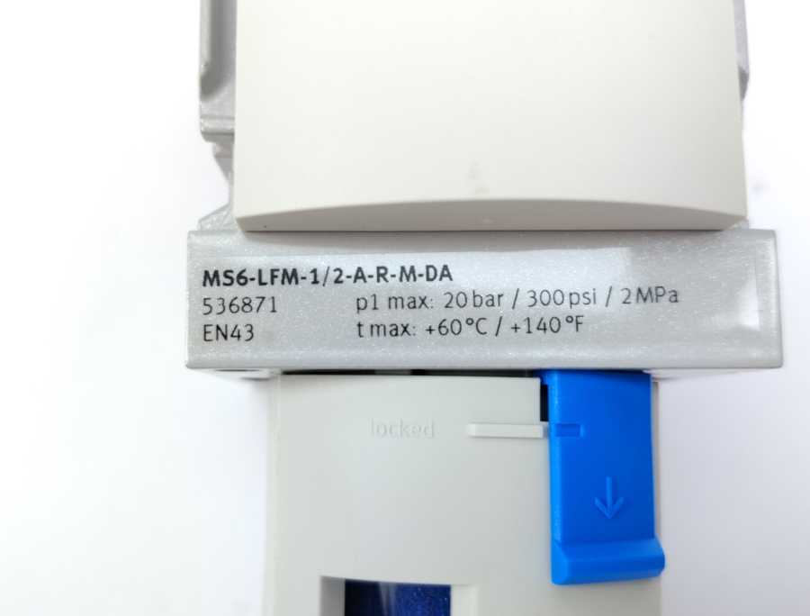 Festo 536871 MS6-LFM-1/2-ARM-DA 0 bar - 20 bar