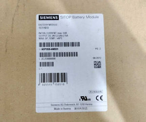 Siemens 6EP1935-6MD31 SITOP pure lead-acid battery module 24 V/2.5 Ah