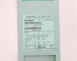 Siemens 6RA7081-6DV62-0-Z SIMOREG DC-Master Converter Commutation Protector