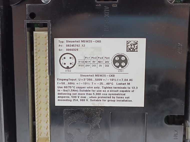 SEW 08245762.12 Steuerteil MSW2S-CK0 Movi-Switch Motor Starter