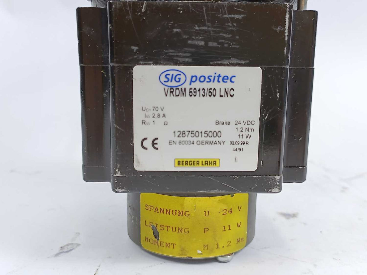 berger Lahr VRDM5913/50 LNC 12875015000, 2.8A, 24VDC, 1.2Nm, 11W