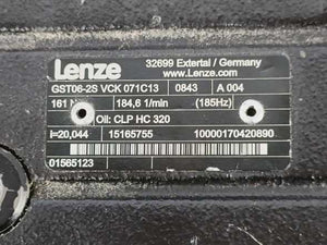 LENZE GST06-2SVCK071C13 Gearbox i=20,044, 161Nm, 185Hz