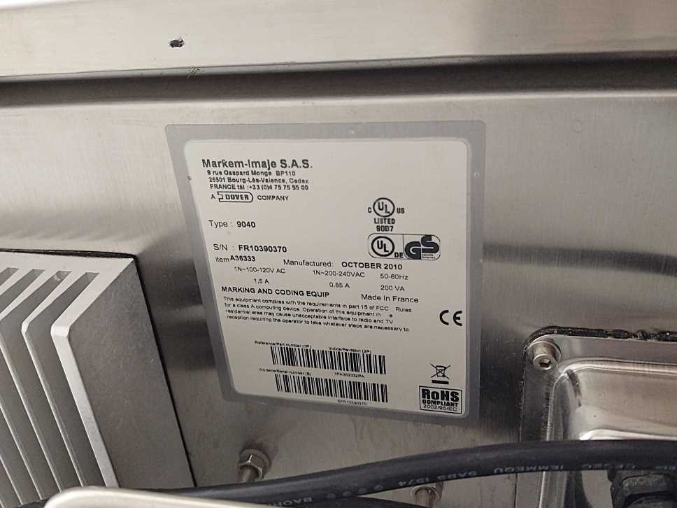 MARKEM IMAJE A36333 9040 Industrial Printer