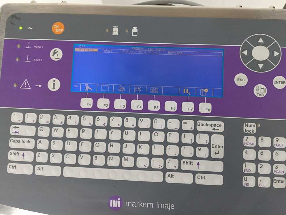 MARKEM IMAJE 9040 A36333, Inkjet Printer 50/60Hz, 0.85A, 200VA