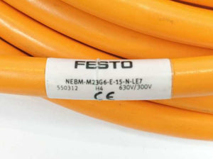 Festo 550312 NEBM-M23G6-E-15-N-LE7 Motor Cable