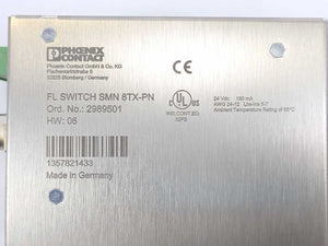 Phoenix Contact 2989501 Ethernet FL Switch SMN 8TX-PN