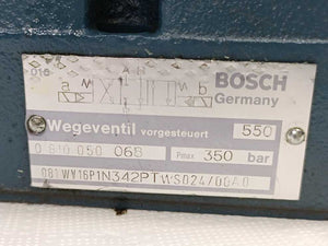 Bosch 0810050068 081WV16P1N342PTWS024/00A0 Pilot-Controlled Directional Valve