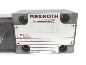 Rexroth Hydronorma 466979/2 4WE6E51-AG24NK4 Valve w/ GU35-4-S-205