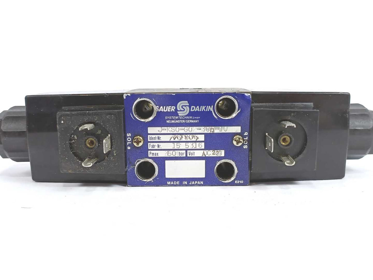 SAUER DAIKIN J-KS0-G02-3CD-10 Solenoid Valve