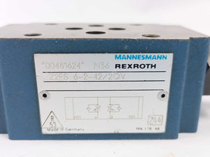 Mannesmann Rexroth 00481624 Z2FS6-2-42/2QV Throttle Check Valve