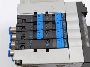 Festo 18200 CPV10-VI Valve Manifold w/ 3x 161416, 161414 & 18253