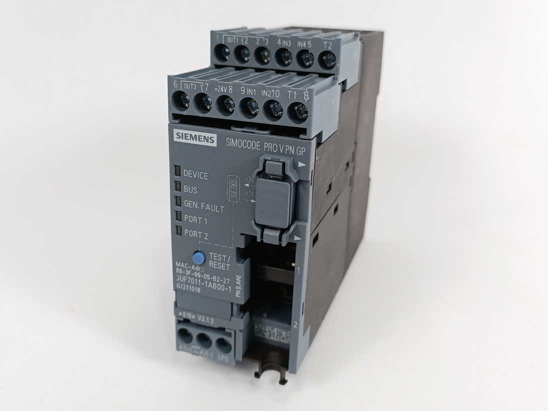 Siemens 3UF7011-1AB00-1 Simocode Pro V PN GP