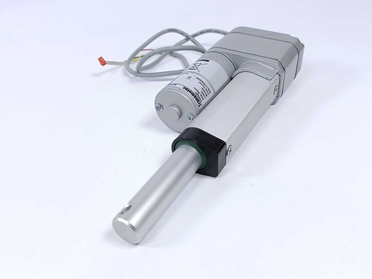 Transmotec DLA-24-10-A-050-POT-IP65 Linear Actuator, 24VDC, 250N, 50mm, 10:1