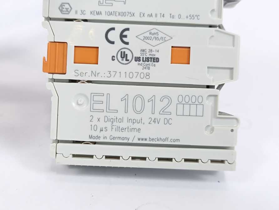 Beckhoff EL1012 2-channel digital input terminal