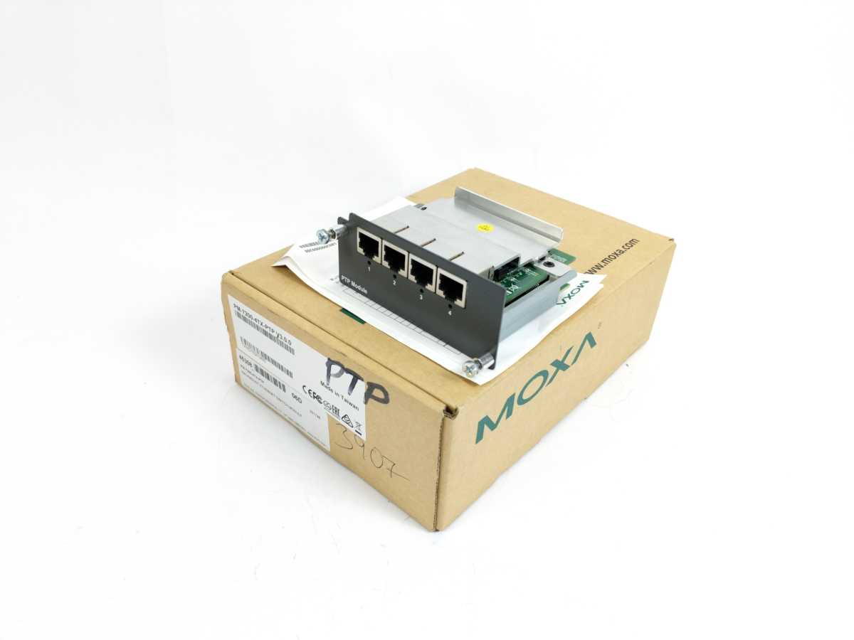 Moxa PM-7200-4TX-PTP Rev.3.0.0 Rackmount Ethernet Switch Module