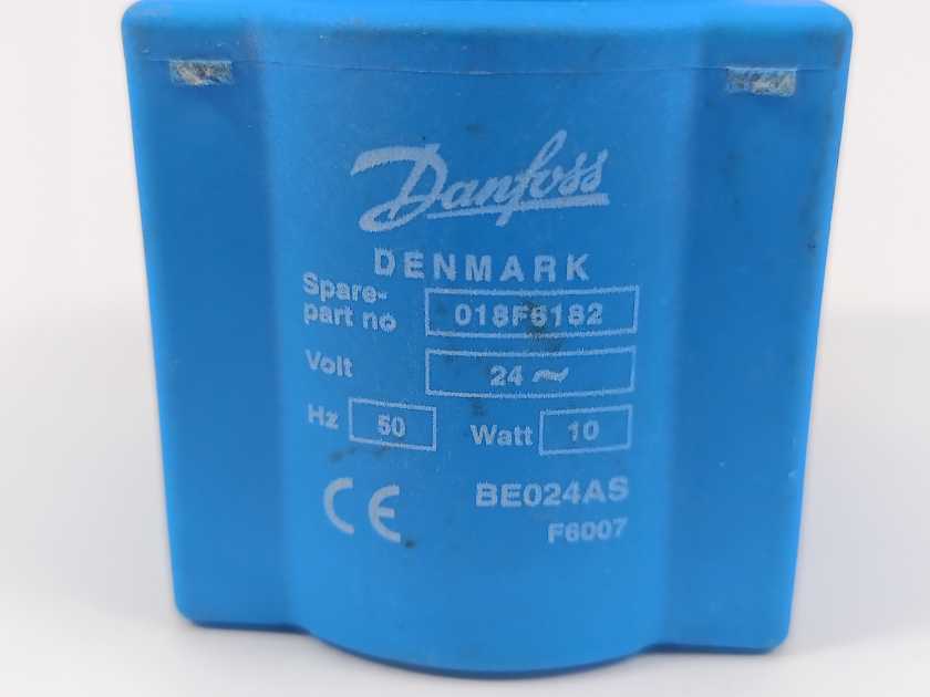 Danfoss 018F6182 BE024AS Coil for solenoid valve 10W