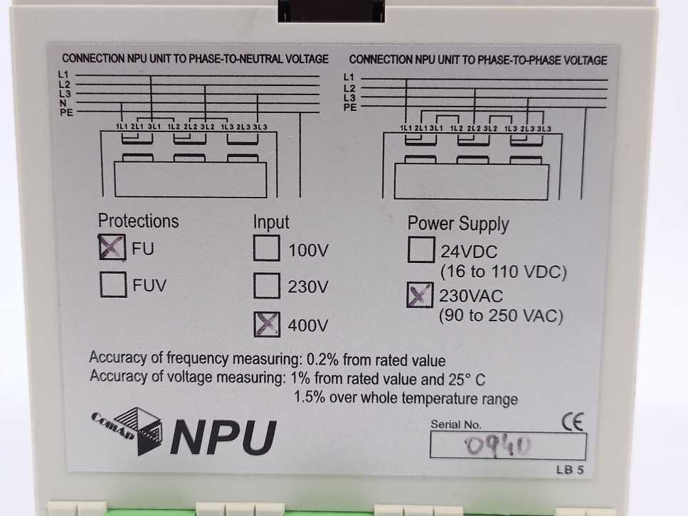 ComAp FU/400V/230VAC NPU Controller Unit