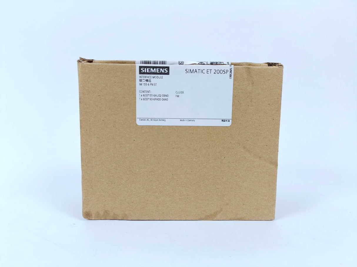 Siemens 6ES7155-6AU02-0BN0 Simatic ET 200SP module w/ 6ES7193-6PA00-0AA0