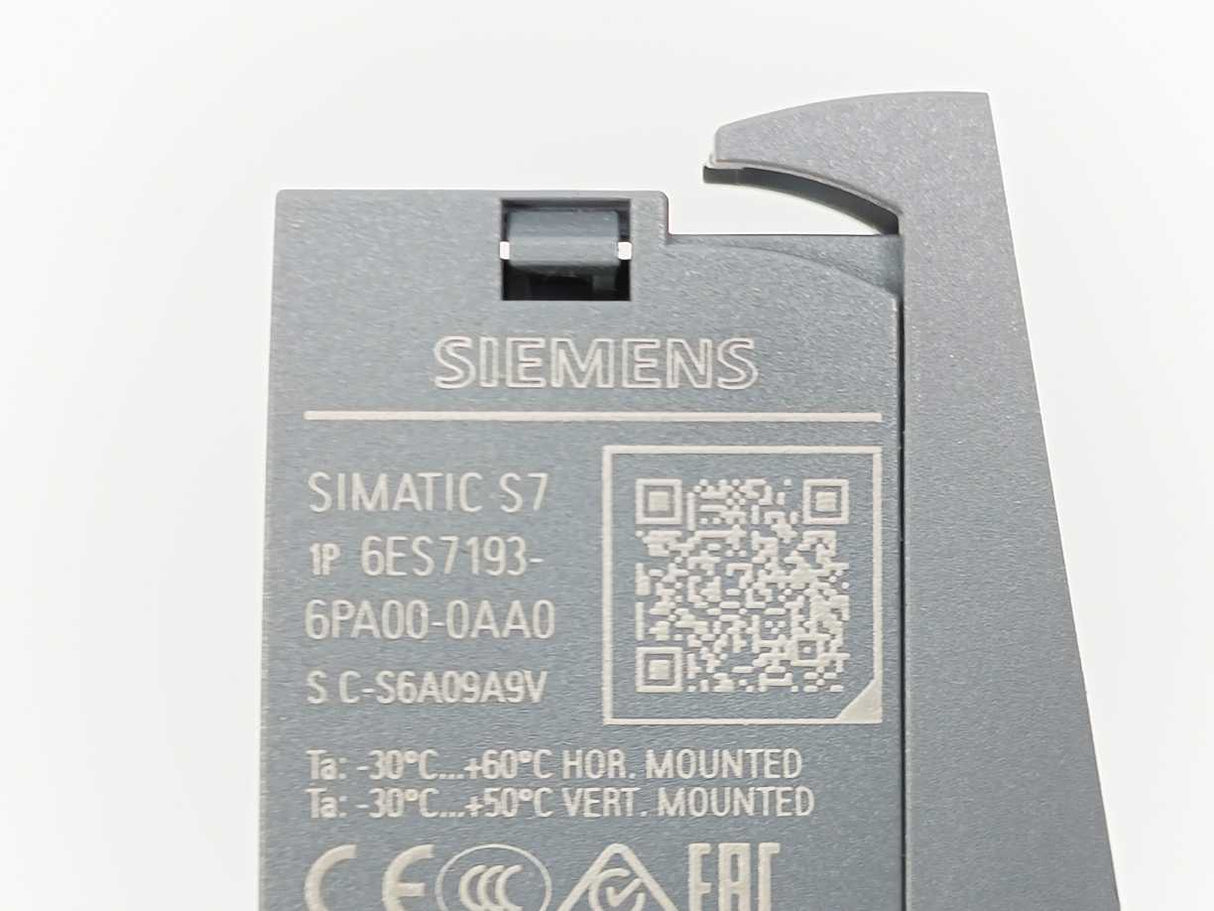 Siemens 6ES7155-6AU02-0BN0 Simatic ET 200SP module w/ 6ES7193-6PA00-0AA0
