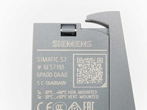 Siemens 6ES7155-6AU02-0BN0 Simatic ET 200SP module w/ 6ES7193-6PA00-0AA0