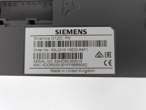 Siemens 6SL3210-1KE22-6AF1 SINAMICS G120C PN 11,0KW FILA