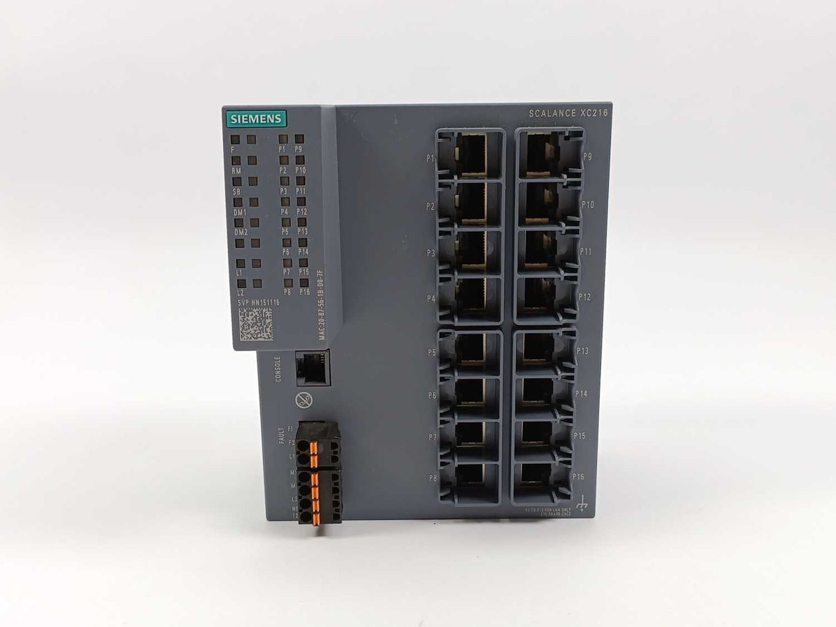 Siemens 6GK5216-0BA00-2AC2 SCALANCE XC216 Manageable Layer 2 IE switch