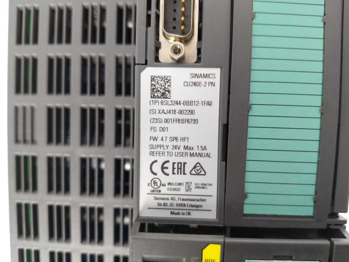 Siemens 6SL3210-1PE23-3AL0 6SL3244-0BB12-1FA0 SINAMICS Power Module