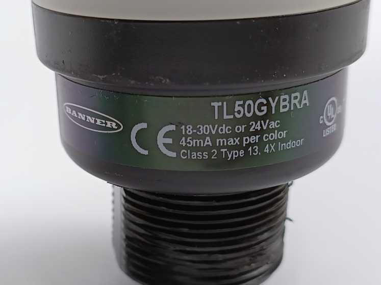 BANNER TL50GYBRA 50mm LED Tower Light 4-Color Audible Indicator