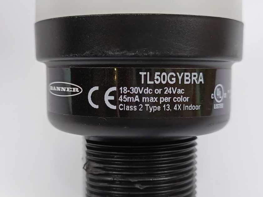 BANNER TL50GYBRA 50mm LED Tower Light 4-Color Audible Indicator