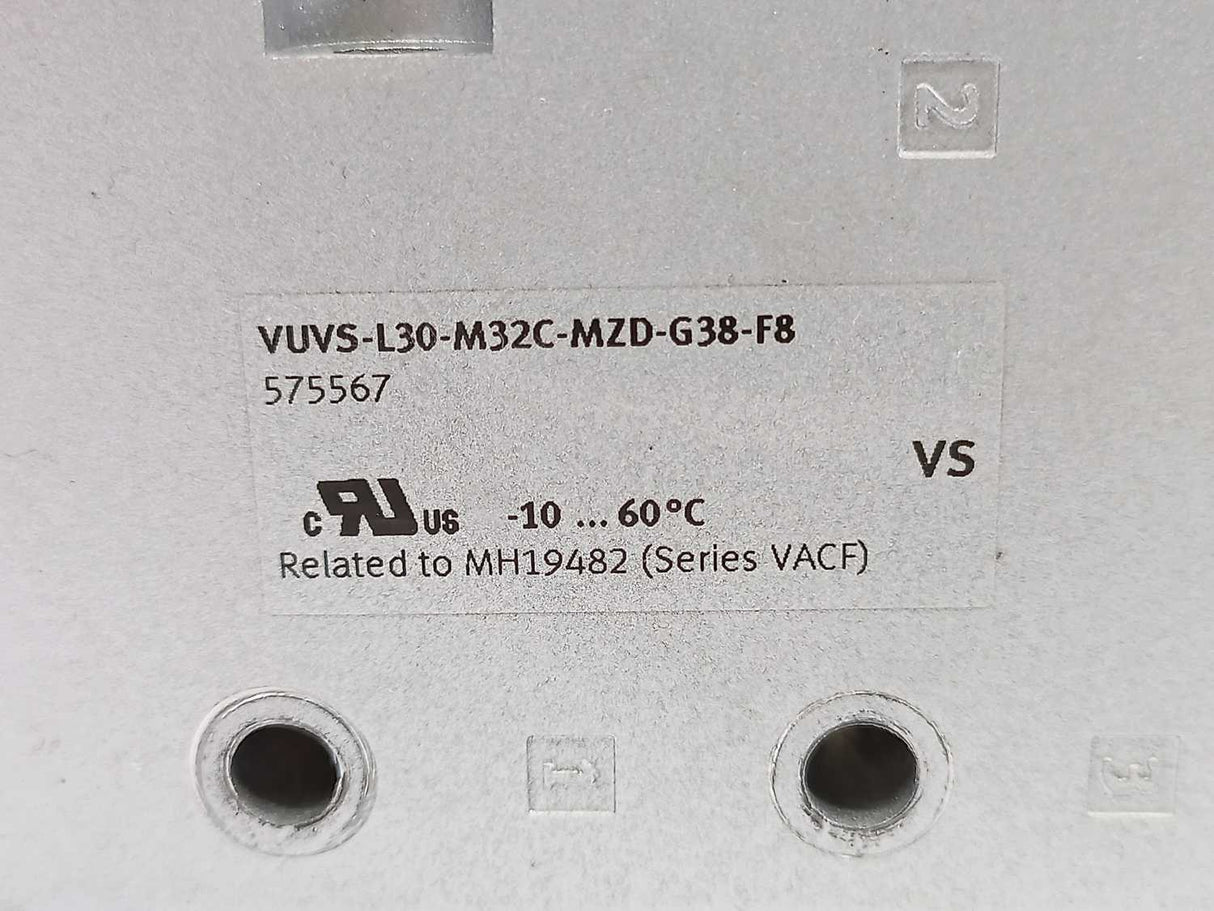 Festo 575567 VUVS-L30-M32C-MZD-G38-F8 Air Solenoid Valve