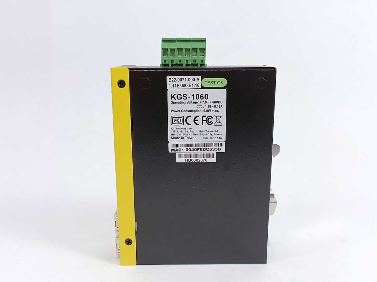 KTI Networks KGS-1060 Industrial Managed Gigabit Ethernet Switch
