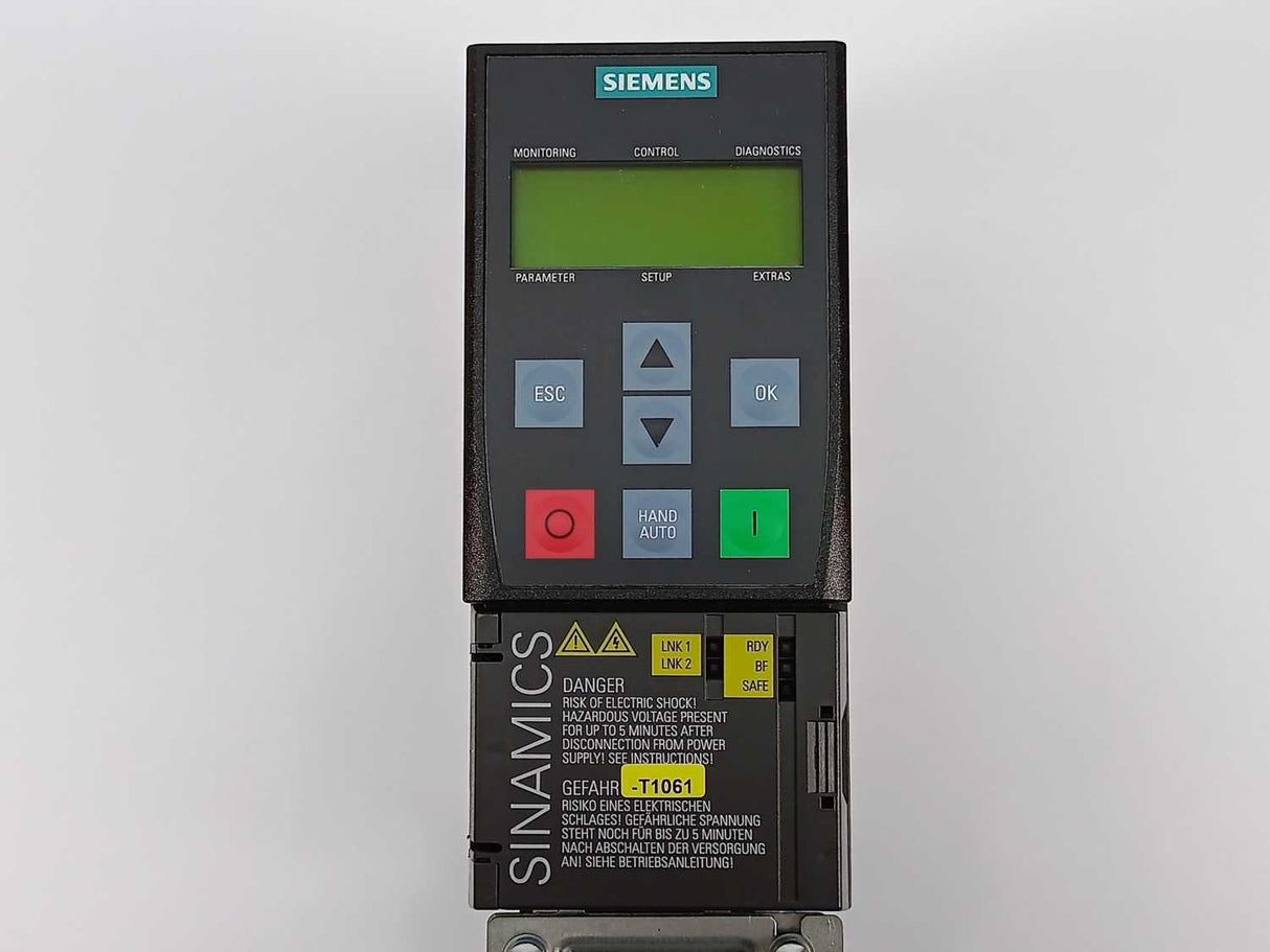 Siemens 6SL3210-1KE17-5AF1 Sinamics G120C PN w/6SL3255-0AA00-4CA1