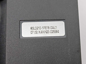 Siemens 6SL3210-1PE18-0AL1 Frequency Converter 3kW 4HP with G120FSAKIT