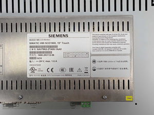 Siemens 6AV7862-2TA00-1AA0 SIMATIC HMI SCD1900 19" Touch