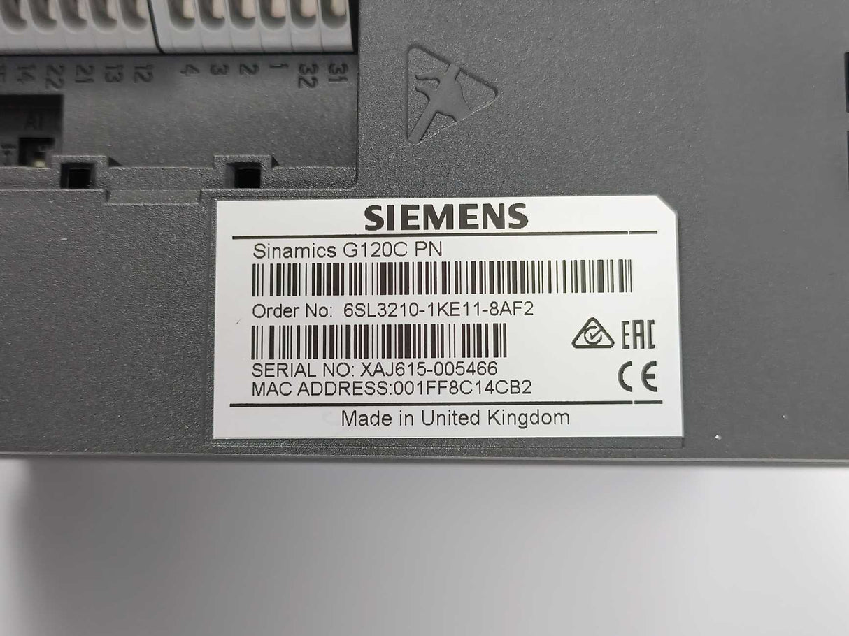 Siemens 6SL3210-1KE11-8AF2 Sinamics G120C PN