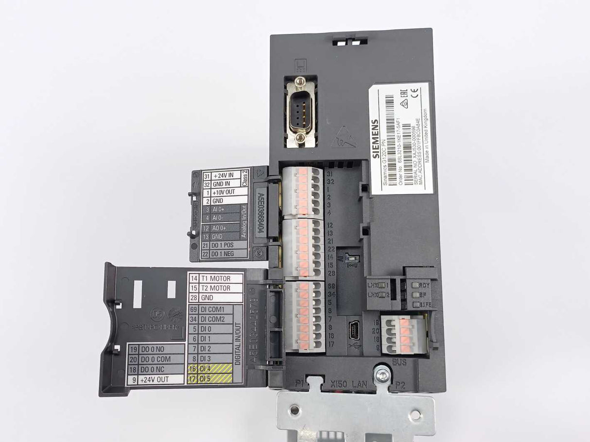 Siemens 6SL3210-1KE17-5AF1 Sinamics G120C PN w/6SL3255-0AA00-4CA1