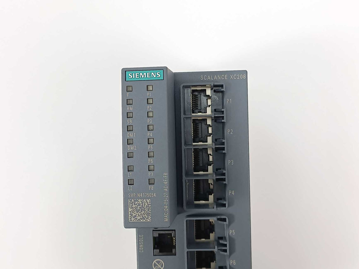 Siemens 6GK5208-0BA00-2AC2 Scalance XC208 Industrial Ethernet Switch
