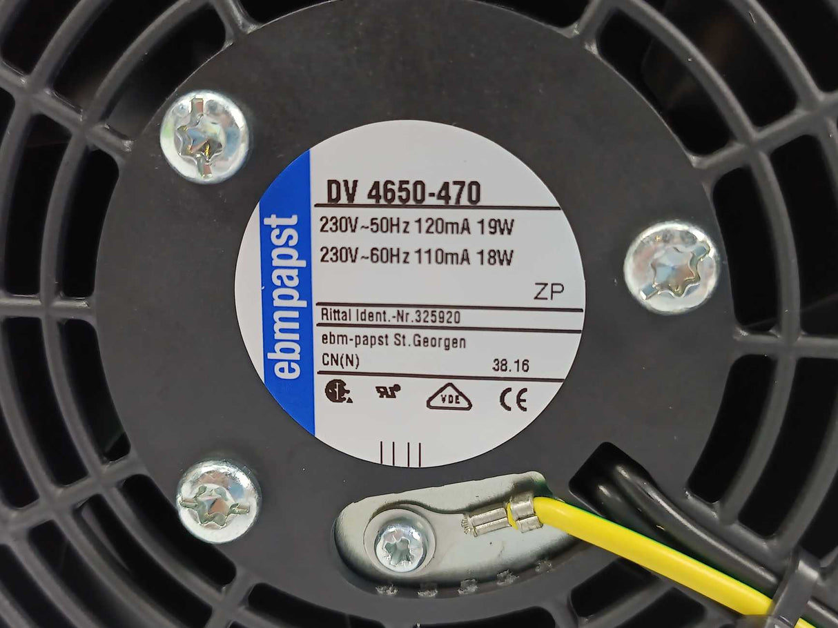 Ebmpapst DV 4650-470 Industrial Centrifugal Fan 230V~60Hz 110mA 18W