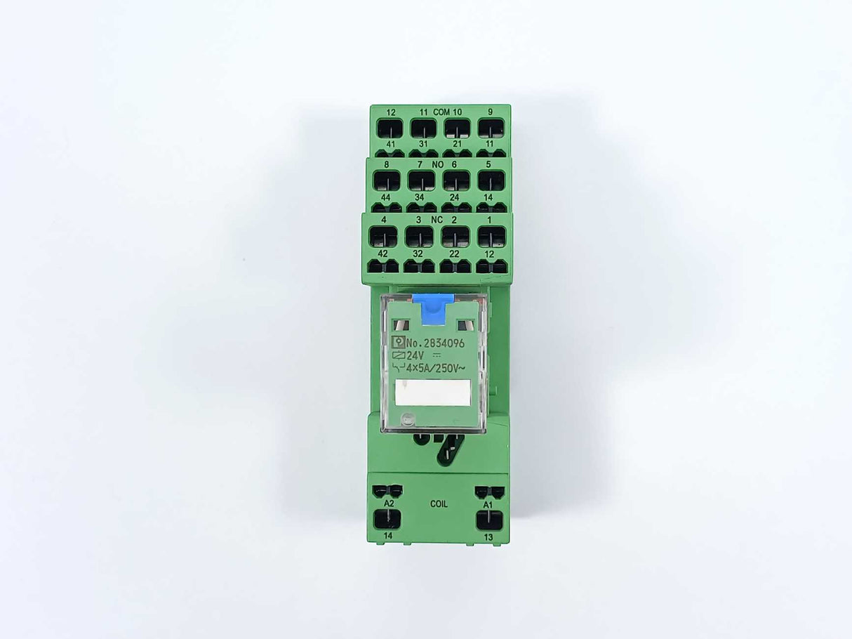Phoenix Contact 2833589 Relay Base w/ 2834096 Single Relay
