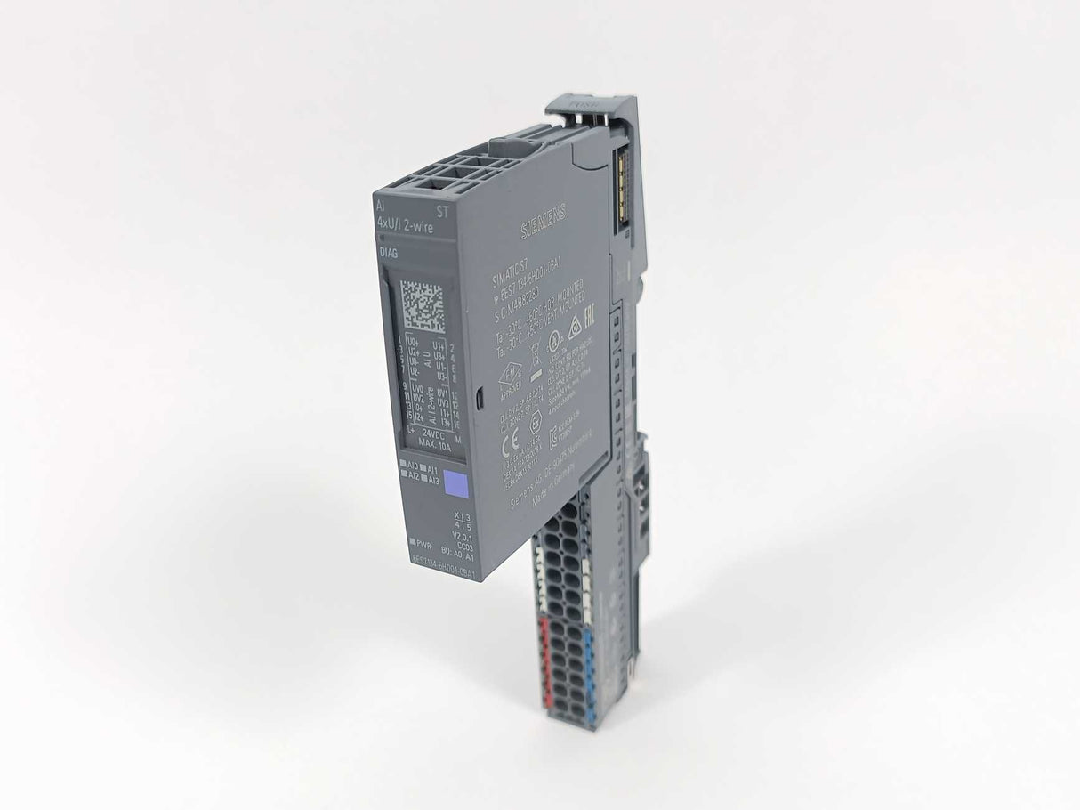 Siemens 6ES7134-6HD01-0BA1 Analog Input Module w/ 6ES7 193-6BP40-0BA1