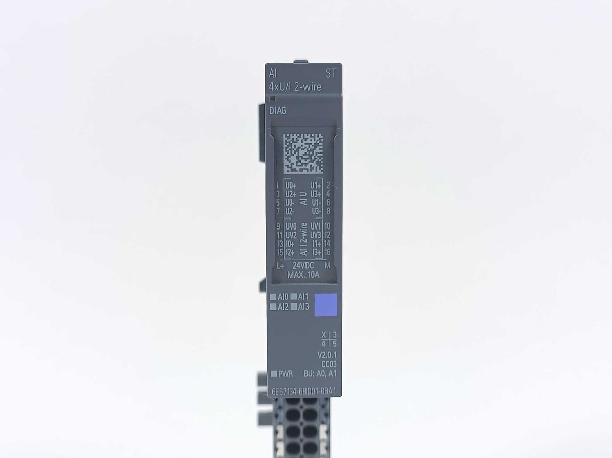 Siemens 6ES7134-6HD01-0BA1 Analog Input Module w/ 6ES7 193-6BP40-0BA1